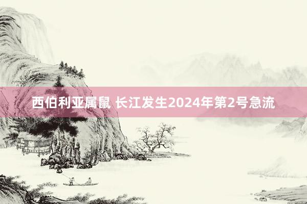 西伯利亚属鼠 长江发生2024年第2号急流