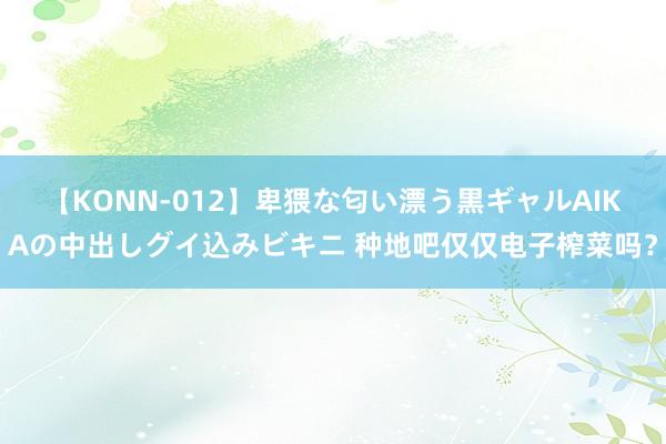 【KONN-012】卑猥な匂い漂う黒ギャルAIKAの中出しグイ込みビキニ 种地吧仅仅电子榨菜吗？