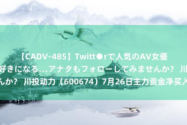 【CADV-485】Twitt●rで人気のAV女優 SNSでますますAV女優が好きになる…アナタもフォローしてみませんか？ 川投动力（600674）7月26日主力资金净买入1269.72万元