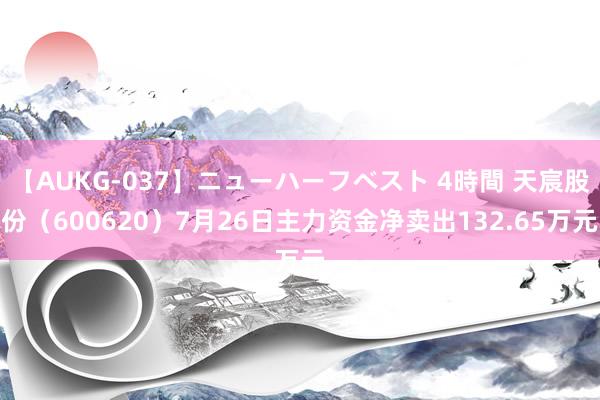 【AUKG-037】ニューハーフベスト 4時間 天宸股份（600620）7月26日主力资金净卖出132.65万元