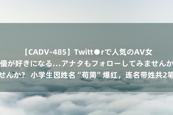 【CADV-485】Twitt●rで人気のAV女優 SNSでますますAV女優が好きになる…アナタもフォローしてみませんか？ 小学生因姓名“苟简”爆红，连名带姓共2笔，敦厚：幸好有弯钩