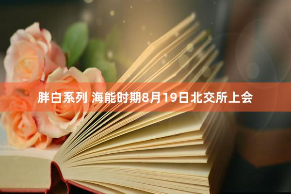 胖白系列 海能时期8月19日北交所上会