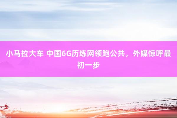 小马拉大车 中国6G历练网领跑公共，外媒惊呼最初一步