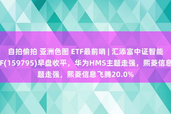 自拍偷拍 亚洲色图 ETF最前哨 | 汇添富中证智能汽车主题ETF(159795)早盘收平，华为HMS主题走强，熙菱信息飞腾20.0%